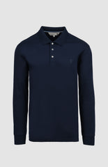 Pringle Mens Donald Long Sleeve Golfer In Navy
