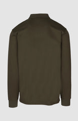 Pringle Mens Donald Long Sleeve Golfer In Olive
