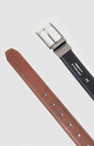 Pringle Mens Andrew 30Mm Reversible Belt Dark Brown