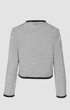 Pringle Womens Lexi Tweed Jacket In Black & White