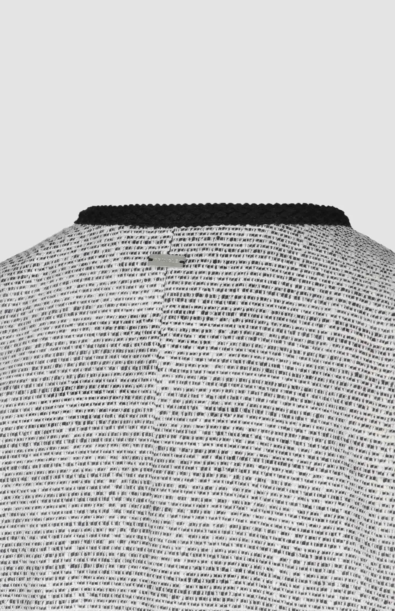 Pringle Womens Lexi Tweed Jacket In Black & White
