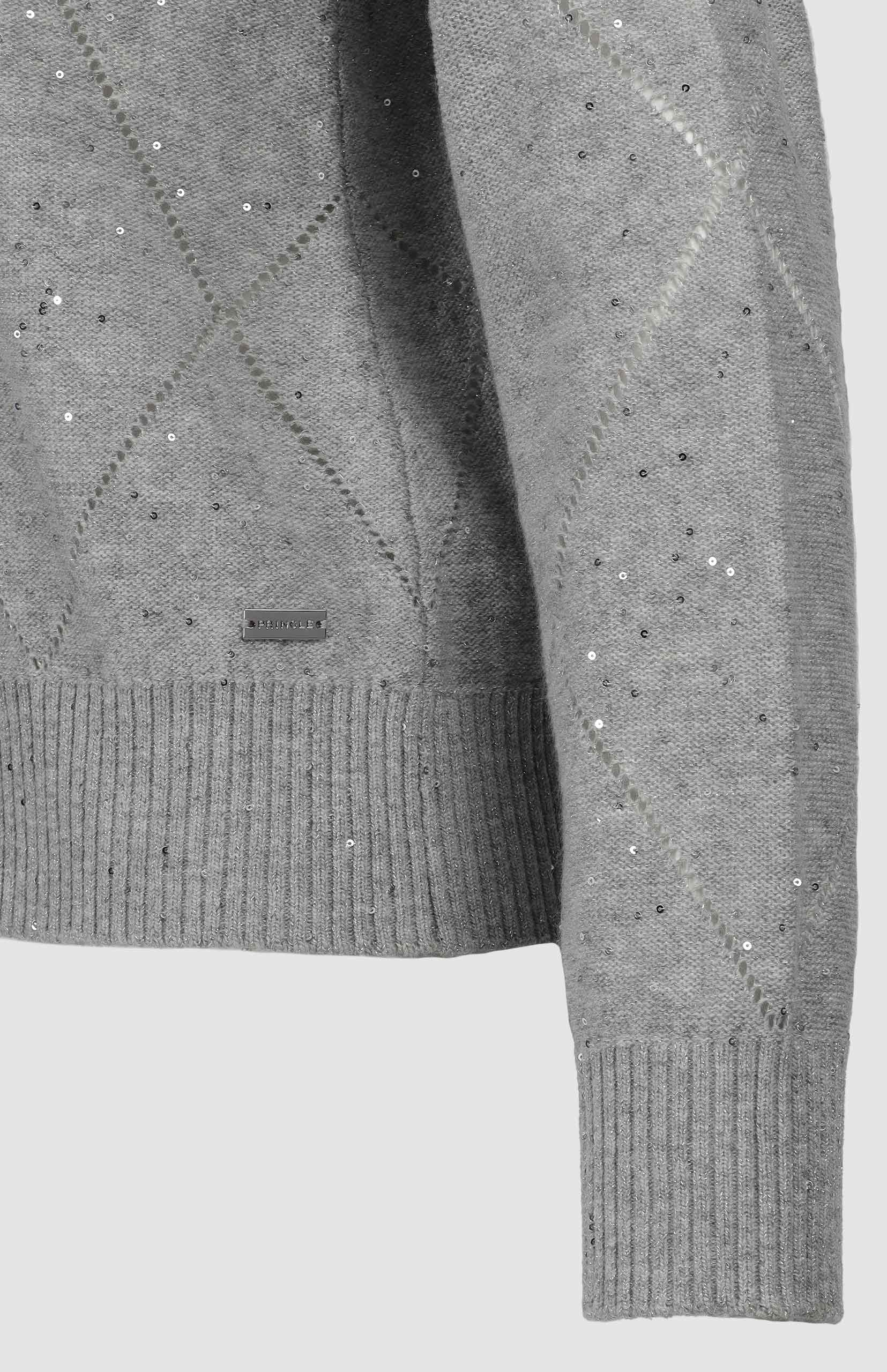 Pringle Demi Sequence Jersey Grey