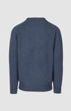 Pringle Mens Johnson Lambswool Crewneck Sweater In Mid Blue
