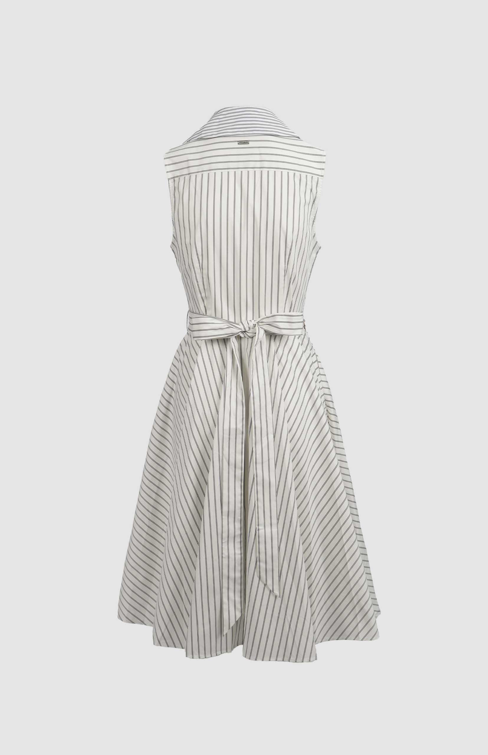 Pringle Womens Kiara Cotton Wrap Stripe Dress In White