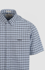 Pringle Gordon Ss Classic Shirt Blue