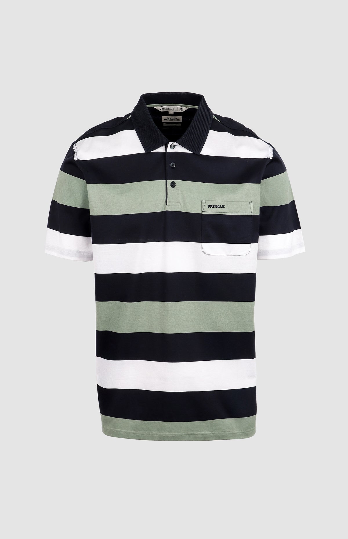 Pringle Mens Kyle Mercerised Golfers In Sage