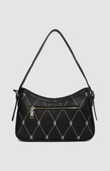 Pringle Pr112034 Argyle Aop Small Shoulder Bag Black