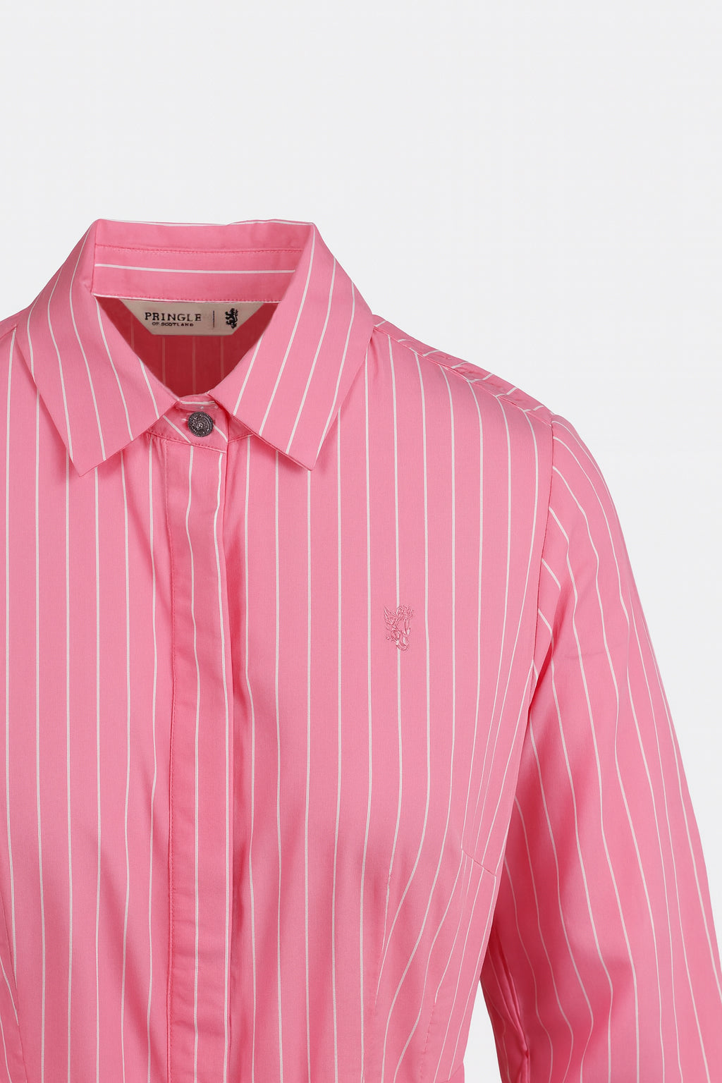 Pringle Womens Sanisha Striped Shirt Dress In Pink