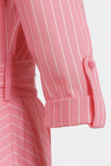 Pringle Womens Sanisha Striped Shirt Dress In Pink