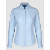 Pringle Womens Ella Woven Long Sleeves Shirt In Light Blue