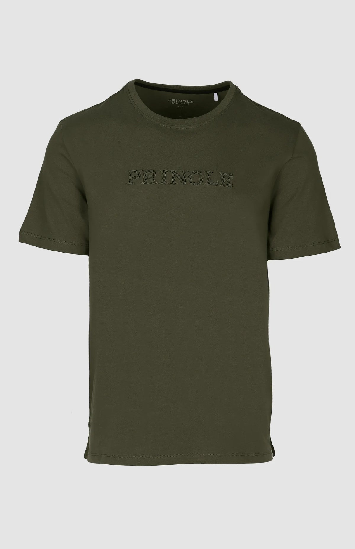 Pringle Mens Roger Embroidery T-shirt In Olive