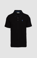 Pringle Mens Aiden Slim Fit Pique Golfer In Black