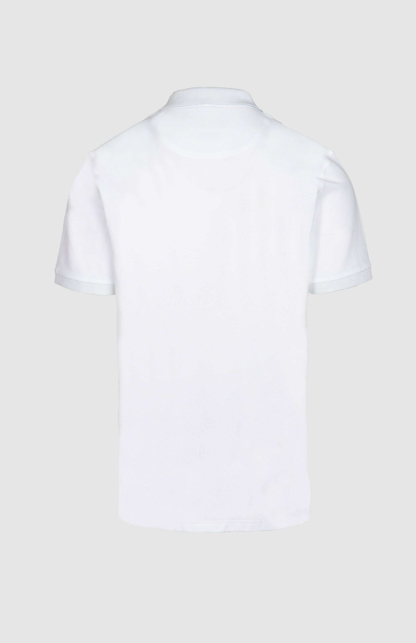 Pringle Mens Aiden Slim Fit Pique Golfer In White