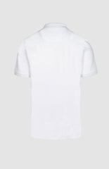 Pringle Mens Aiden Slim Fit Pique Golfer In White