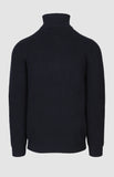 Pringle Mens Kyle 1/4 Zip Ribbed Knitwear In Navy