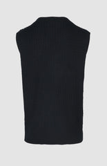 Pringle Mens Donald Cable Sleeveless Cardigan In Navy