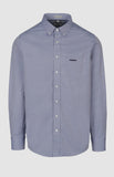 Pringle Mens Alexander Textered Easy Care Classic Shirt In Blue