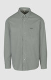Pringle Mens Alexander Textured Easy Care Shirt In Grey