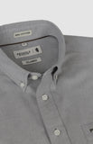 Pringle Mens Alexander Textured Easy Care Shirt In Grey