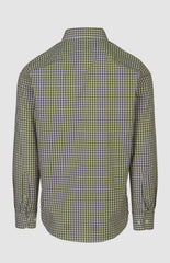 Pringle Mens Bernard Gingham Long Sleeve Tailored Shirt In Olive