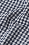 Pringle Mens Bernard Gingham E/Care Long Sleeves Tailored Shirt In Navy