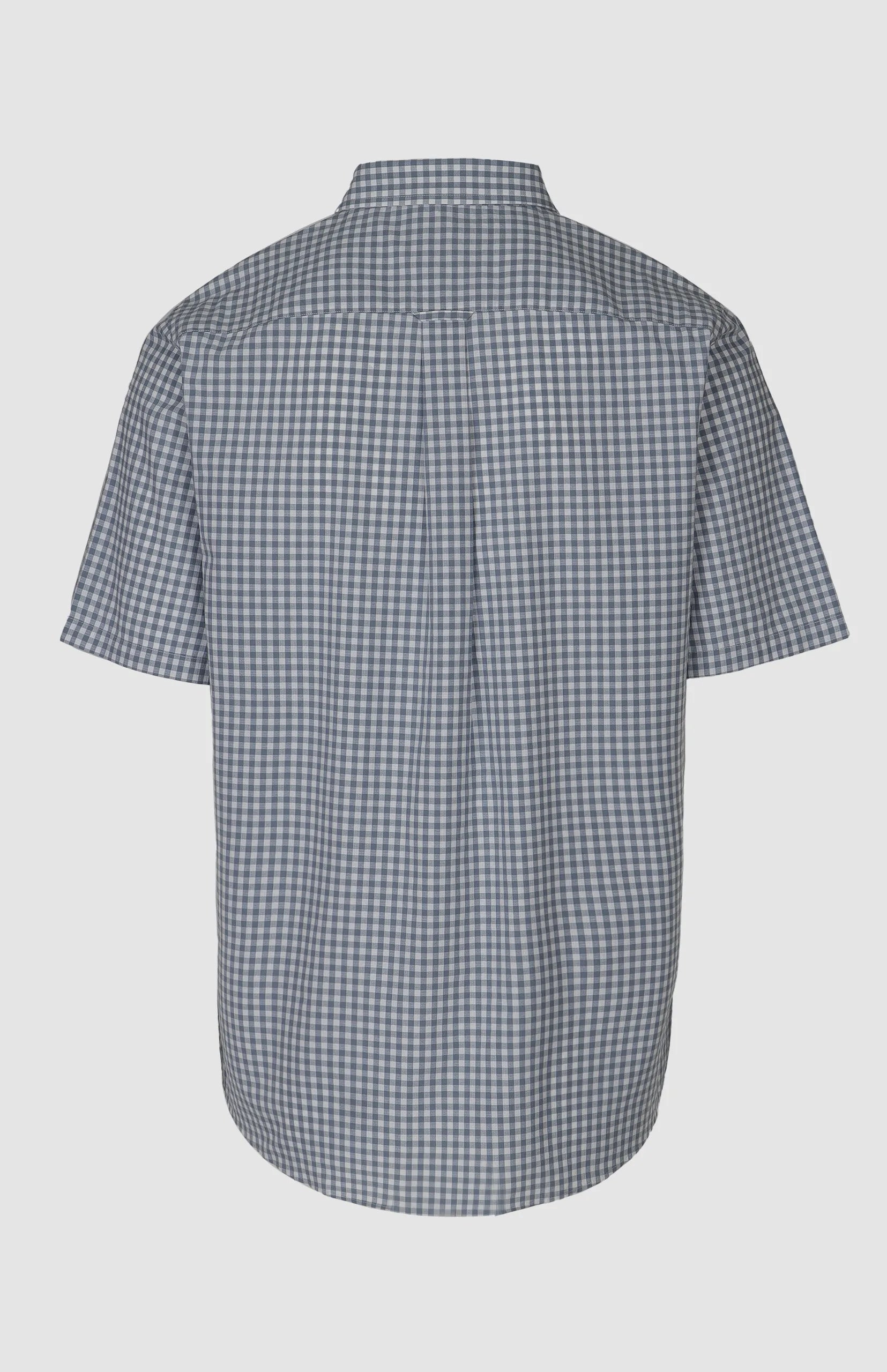 Pringle Mens Bryan Gingham Short Sleeves Classic Shirt In Blue