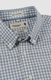 Pringle Mens Bryan Gingham Short Sleeves Classic Shirt In Blue
