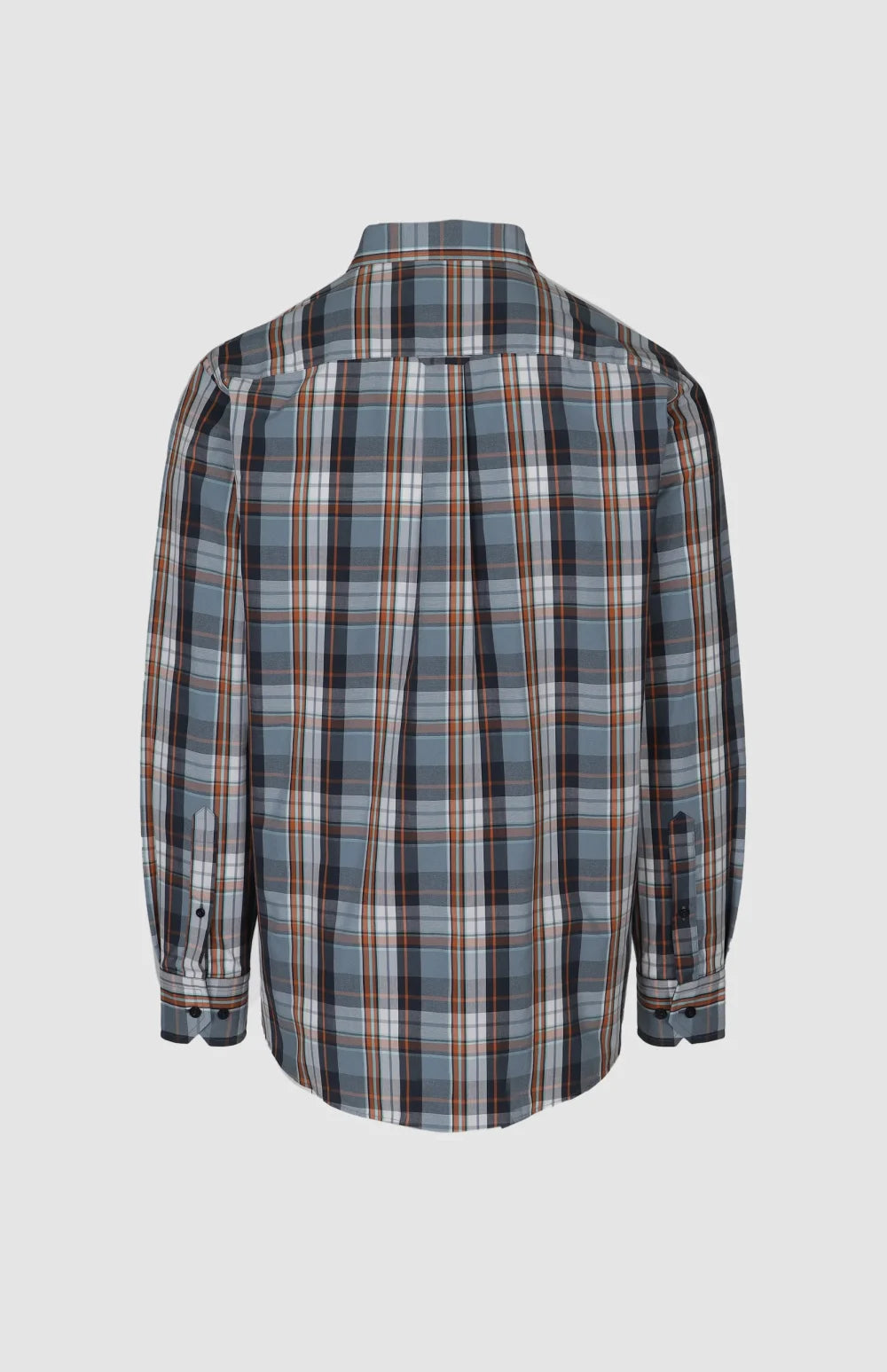 Pringle Mens Jordan Check Long Sleeves Classic Shirt In Blue