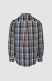 Pringle Mens Jordan Check Long Sleeves Classic Shirt In Blue