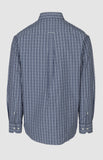 Pringle Mens Alan Check Long Sleeve Classic Shirt In Blue