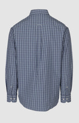 Pringle Mens Alan Check Long Sleeve Classic Shirt In Blue