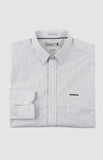Pringle Mens Louis Printed Long Sleeve Classic Shirt In White