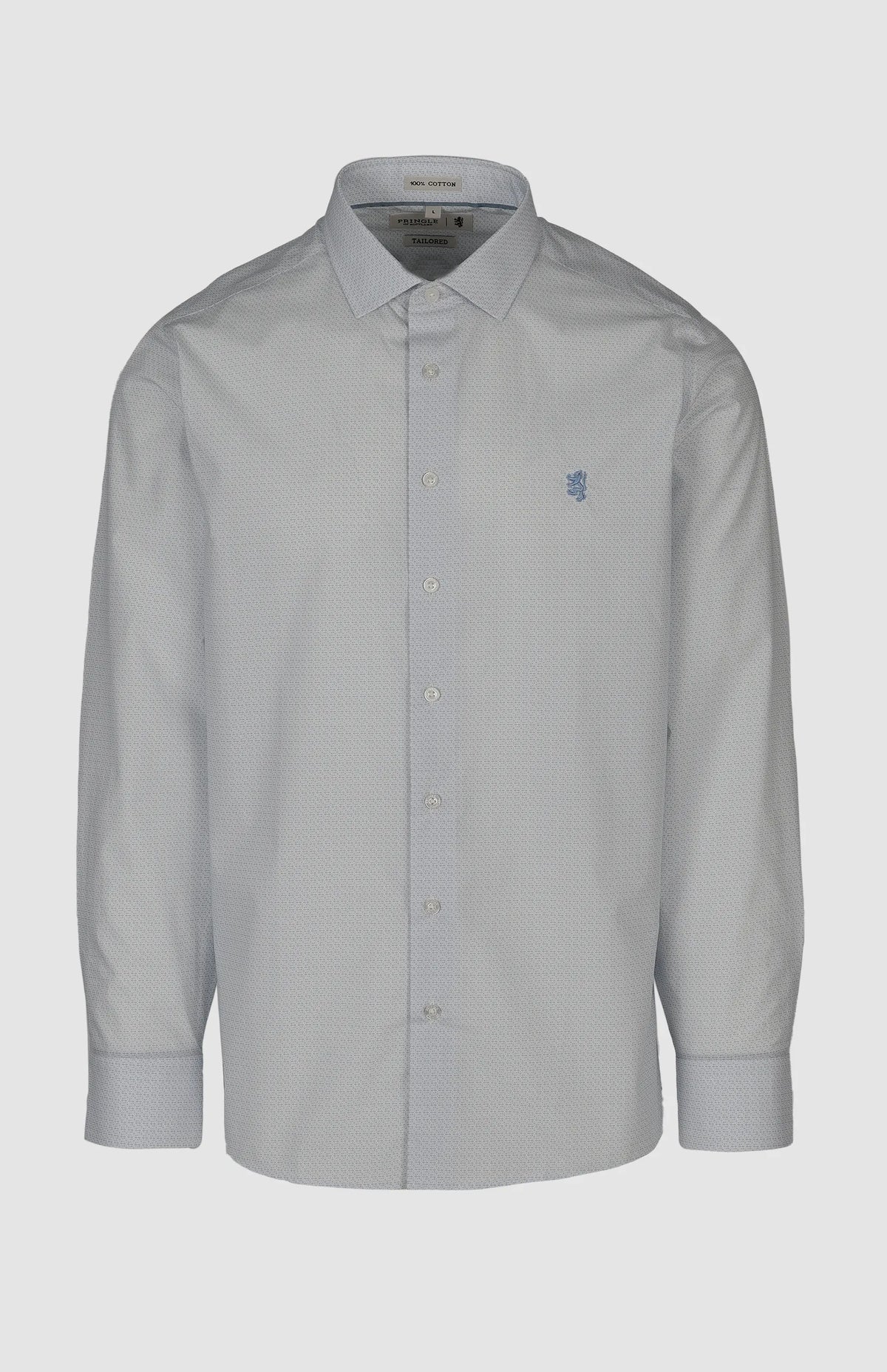 Pringle Cole Printed L/S Tailored Shirt Blue