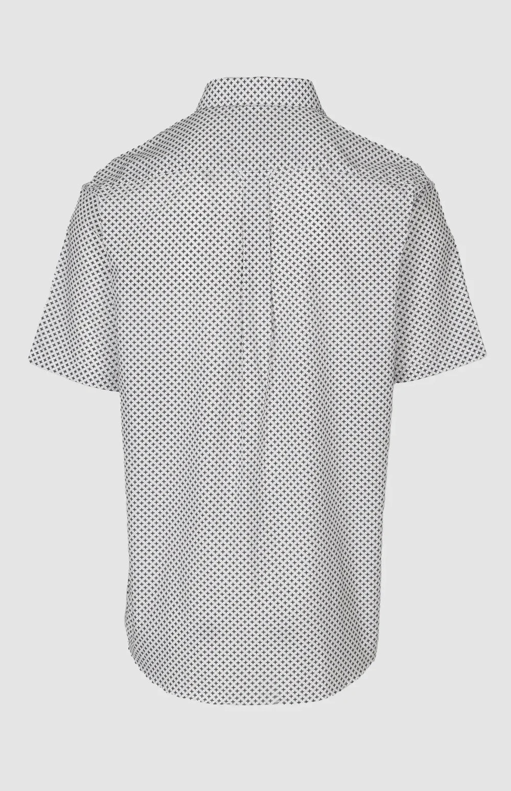Pringle Mens Zayden Printed Short sleeves Classic Shirt In White