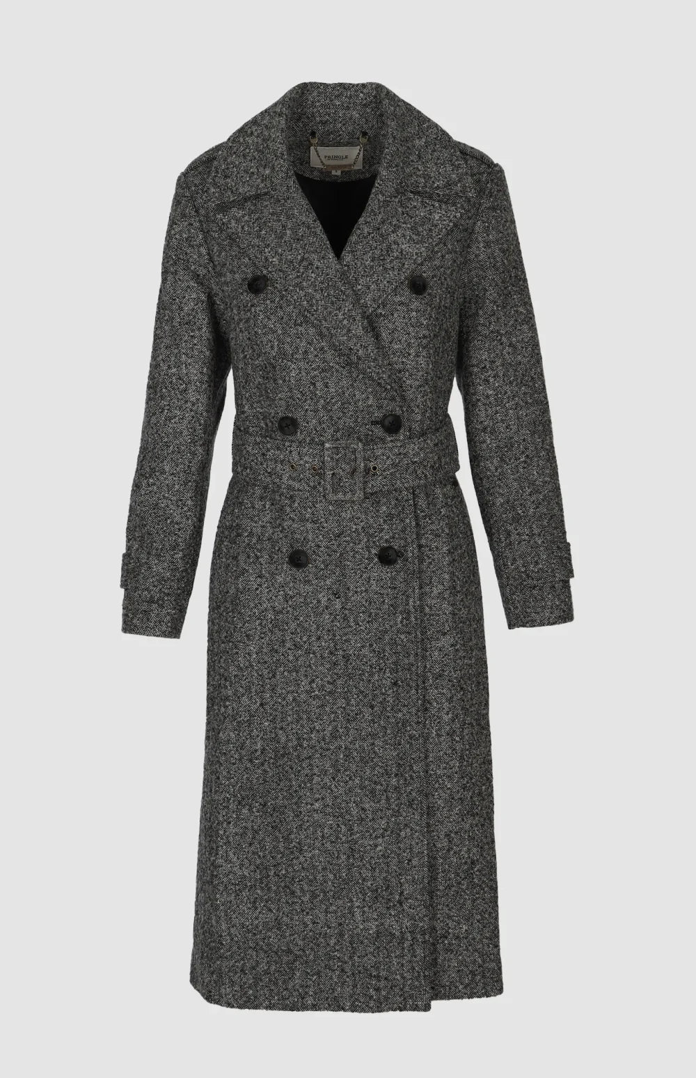 Pringle Womens Vivian Double Breasted Coat InGrey