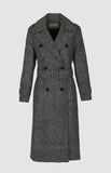 Pringle Womens Vivian Double Breasted Coat InGrey