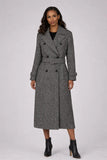 Pringle Womens Vivian Double Breasted Coat InGrey