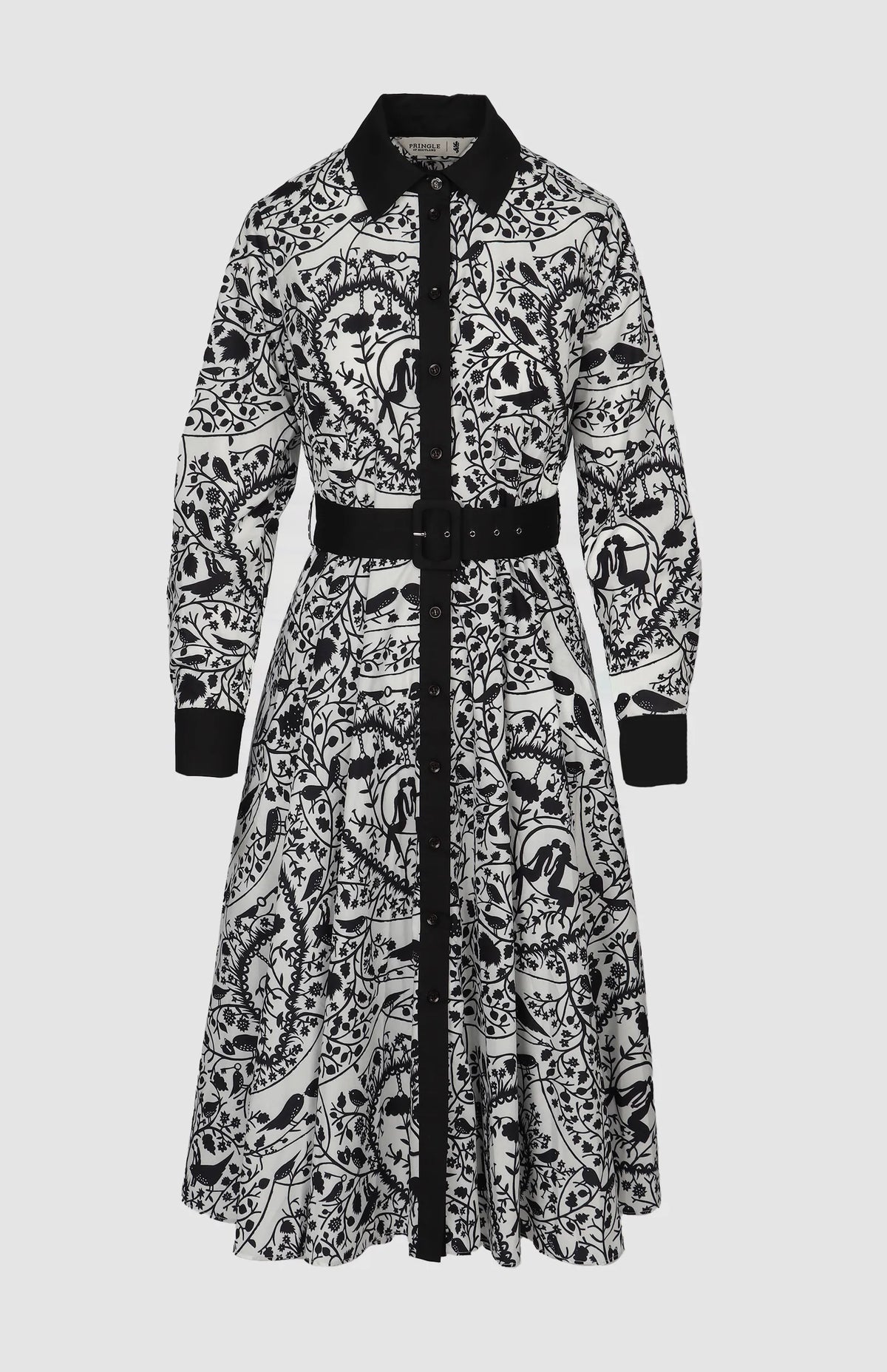 Pringle Womens Natalie Printed Dress In Black And White