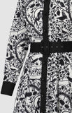 Pringle Womens Natalie Printed Dress In Black And White