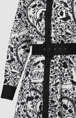 Pringle Womens Natalie Printed Dress In Black And White