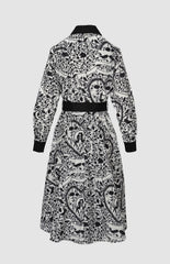Pringle Womens Natalie Printed Dress In Black And White