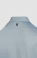 Pringle Mens Arnold Blue Printed Technical Golfer