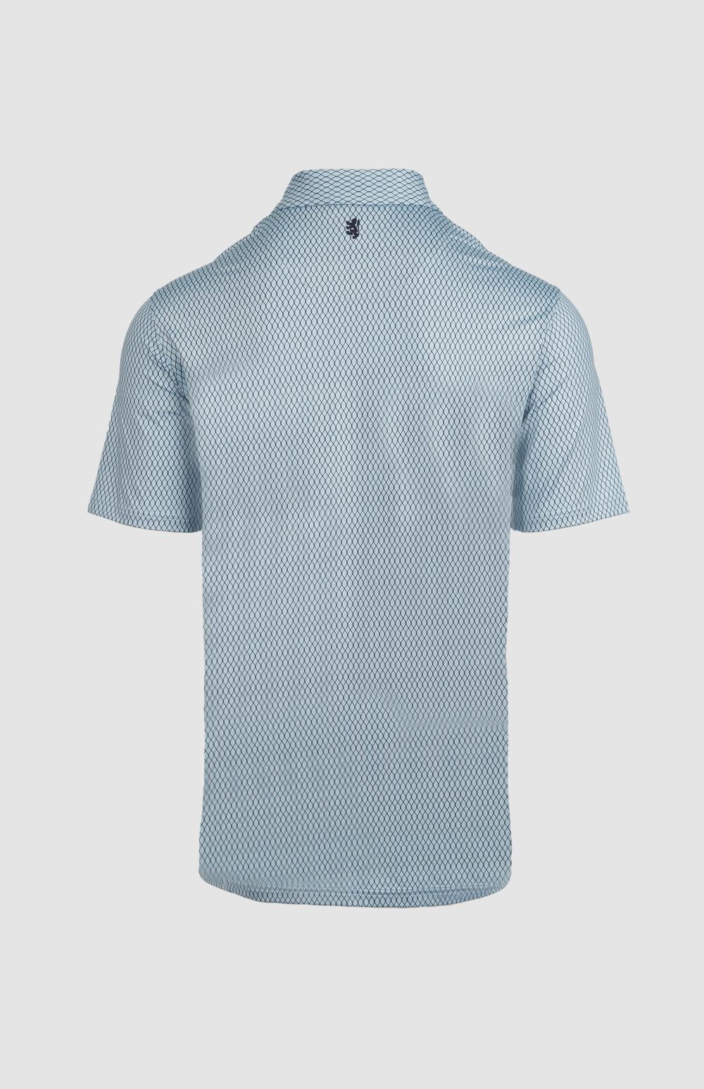 Pringle Mens Arnold Blue Printed Technical Golfer