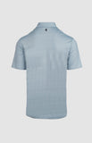 Pringle Mens Arnold Blue Printed Technical Golfer