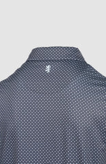 Pringle Mens Bobby Navy Printed Technical Golfer