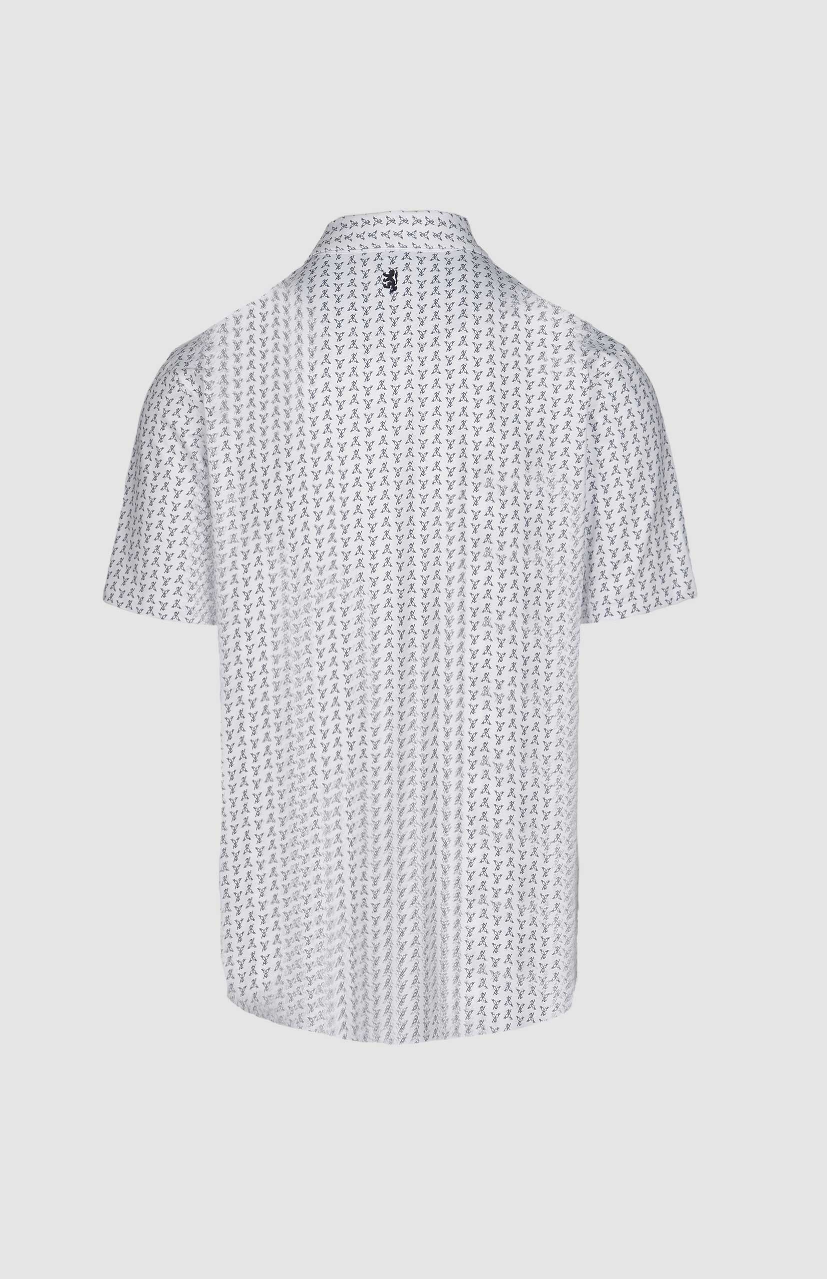 Pringle Mens George White Printed Technical Golfer