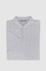 Pringle Mens George White Printed Technical Golfer