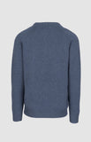 Pringle Mens Henry V Neck Lambswool Sweater In Mid Blue