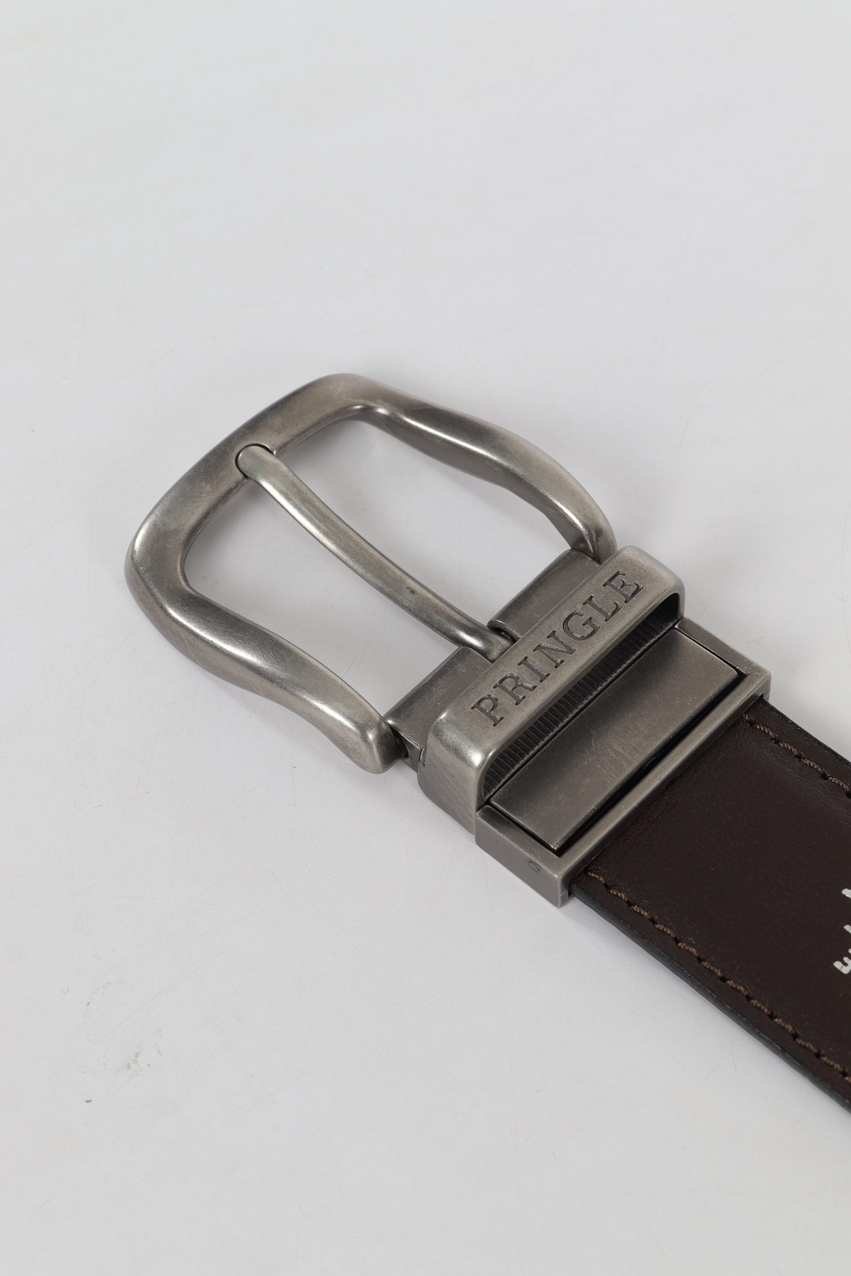 Pringle Mens Greg Reversible Belt In Black And Brown