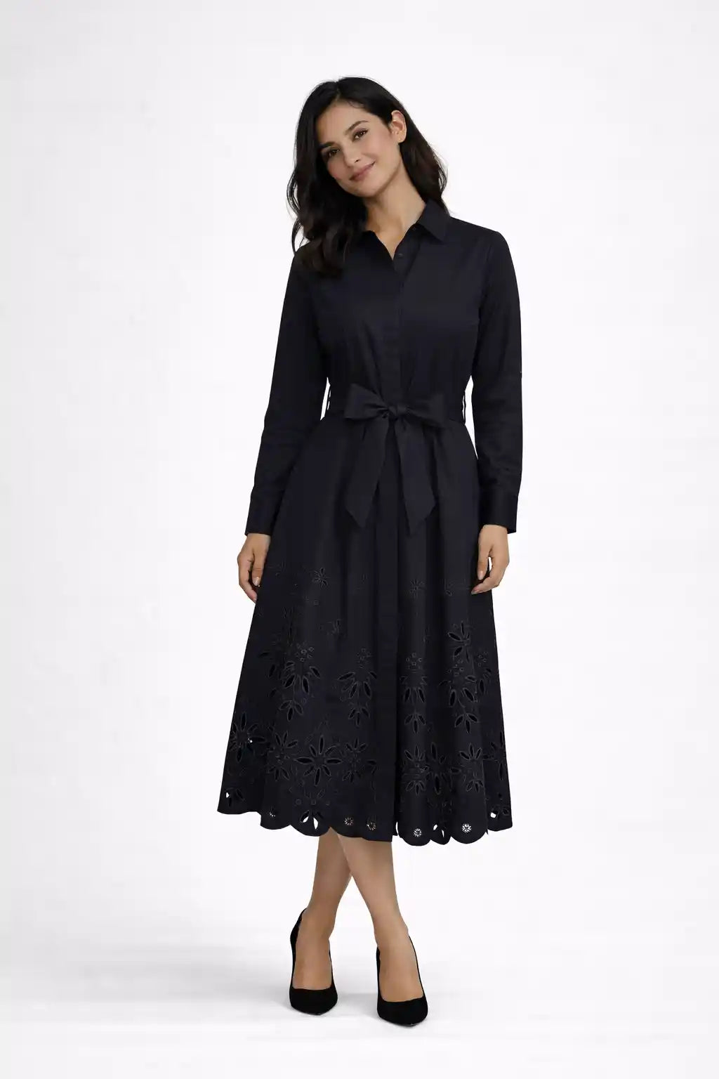 Pringle Lyla Shirt Dress In Navy